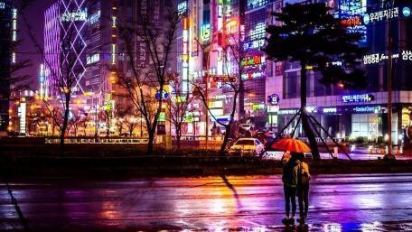 Busan by night wallpaper