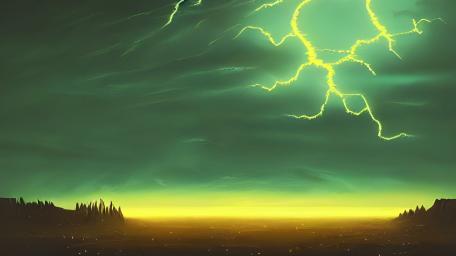AI-Art: green Planet A32455 wallpaper