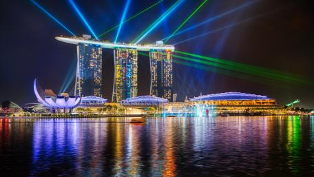 Singapore at Night wallpaper