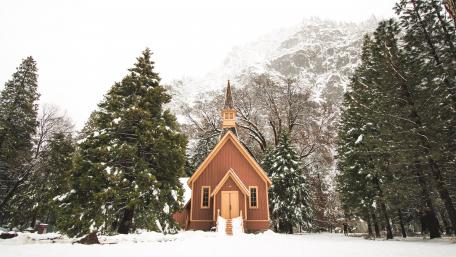 Yosemite Valley Chapel wallpaper