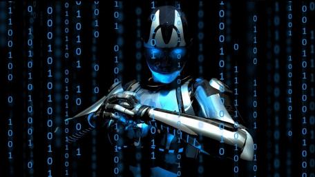 Binary Cyborg Sentinel wallpaper