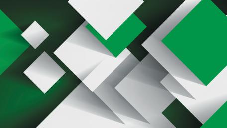 Geometric Green and White Layers wallpaper