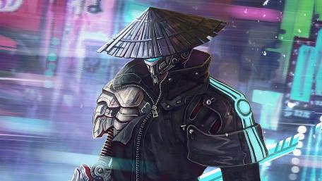 Cyborg Samurai wallpaper