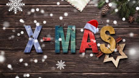 Festive Christmas X-MAS Wallpaper wallpaper