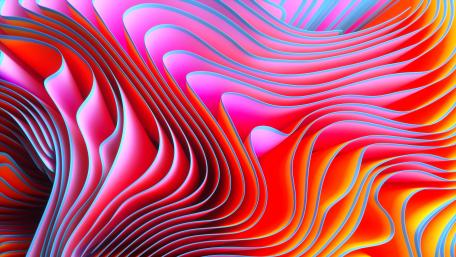 Wavy Dreamscape in Vivid 3D wallpaper