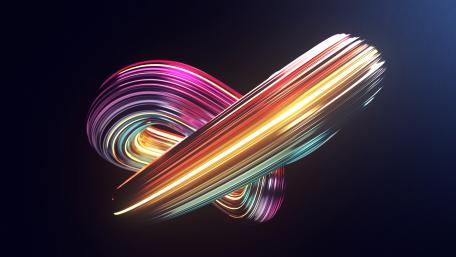 Vibrant Neon Swirls in Motion wallpaper