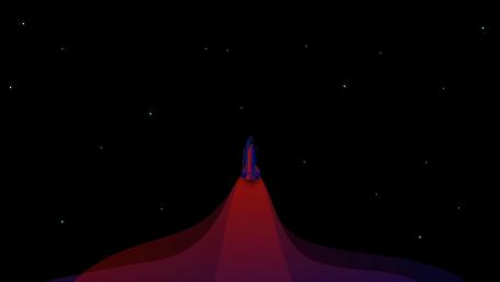 Rocket's Journey into the Cosmic Abyss wallpaper
