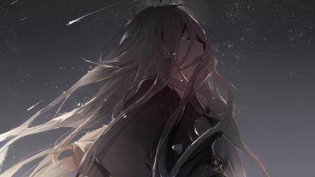 Tears in Moonlight Solitude wallpaper