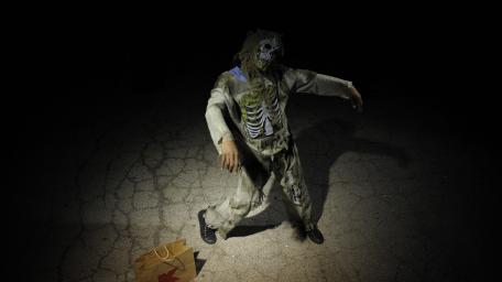 Skeleton in the Halloween Night wallpaper
