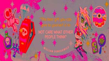The best gift you can give to yourself is to not care what other people think wallpaper
