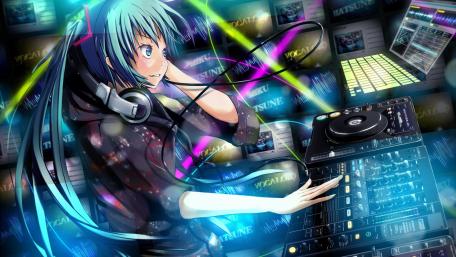 Hatsune Miku DJ Vibes wallpaper