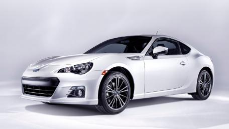 Sleek White Subaru BRZ Wallpaper wallpaper