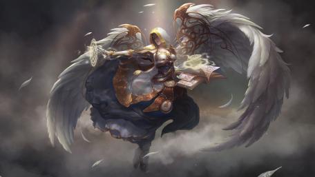 Angelic Warrior of the Celestial Realm wallpaper
