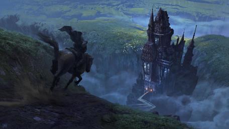 Mystical Journey to the Enchanted Castle wallpaper