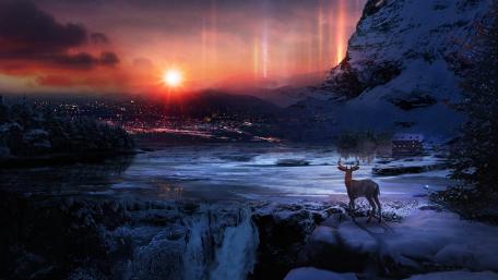 Enchanted Winter Dawn wallpaper