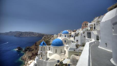 Oía, Santorini wallpaper
