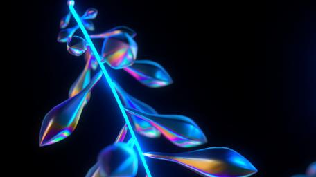 Neon Elegance in Abstract Design wallpaper