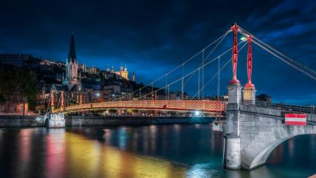 Passerelle Saint Georges de Lyon wallpaper