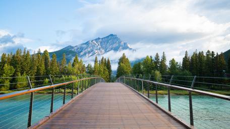 Banff Pedestrian Bridge wallpaper