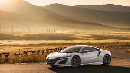 Stunning Acura NSX in a Serene Landscape wallpaper