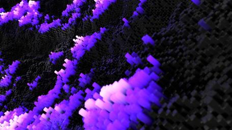 Abstract Black and Purple 3D Glow wallpaper
