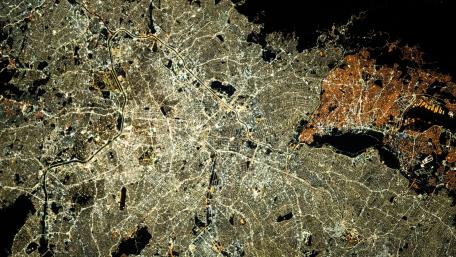 City lights of São Paulo, Brazil wallpaper