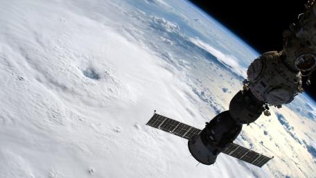 Hurricane Fiona from the International Space Station wallpaper