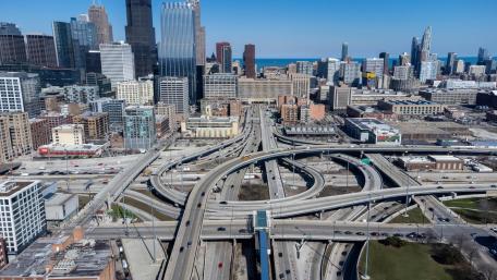 The Jane M. Byrne Interchange in Chicago, Illinois wallpaper