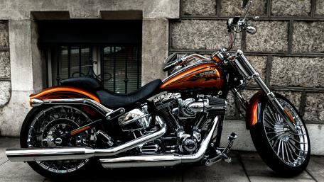 Classic Harley-Davidson Motorcycle in Stunning Detail wallpaper