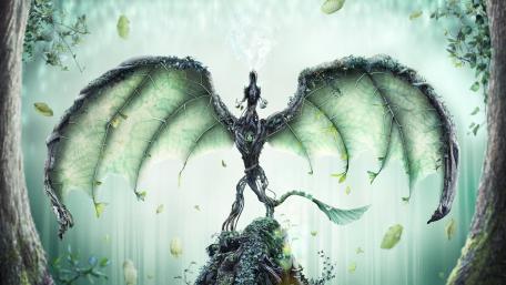 Majestic Forest Guardian Dragon Wallpaper wallpaper
