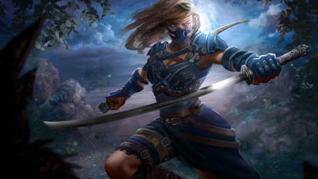 Warrior Spirit of the Samurai Girl wallpaper
