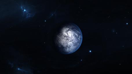Earth in Cosmic Serenity wallpaper