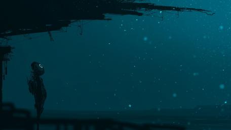 In the Still of a Sci-Fi Night wallpaper