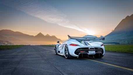 Sunset Drive Dream Koenigsegg wallpaper