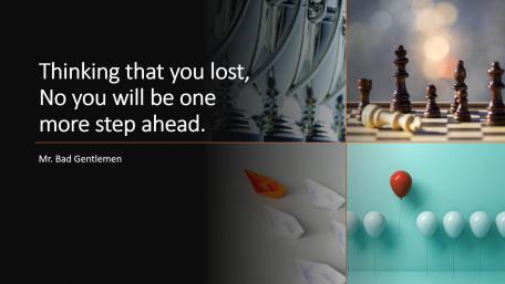 Thinking that you lost, No you will be one more step ahead. wallpaper