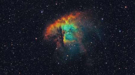 Falsecolour nebula wallpaper
