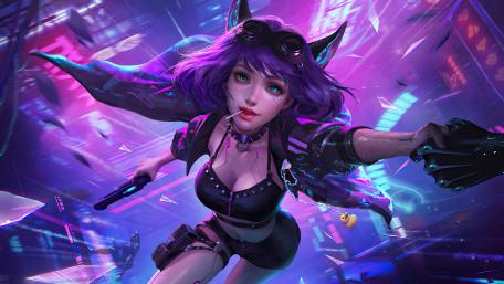 Agent cat girl wallpaper