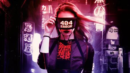 Cyberpunk Error Vision wallpaper