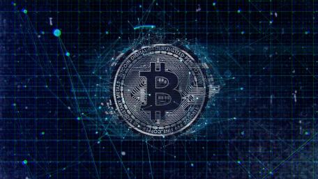 Bitcoin Digital Matrix Wallpaper wallpaper