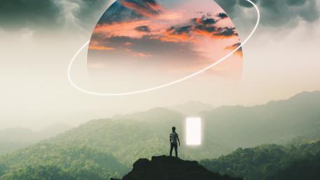 Mysterious Portal to a Surreal World wallpaper