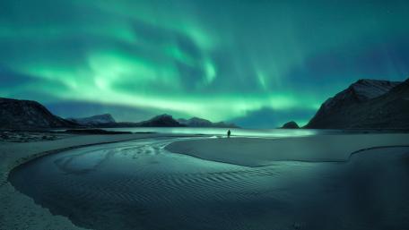 Tromso polar lights wallpaper