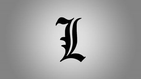 Elegant Letter on Brushed Metal wallpaper