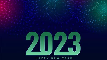 Vibrant Celebration of New Year 2023 wallpaper