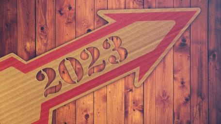 Bold Arrow for New Year Celebration 2023 wallpaper