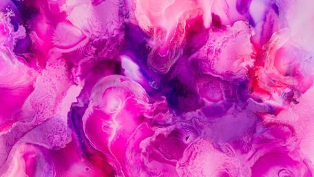 Pink Liquid Symphony of Abstract Ink Art wallpaper