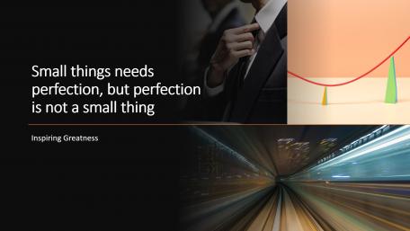 Small things needs perfection, But perfection is not a small thing wallpaper