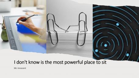 I don't know is the most powerful place to sit wallpaper