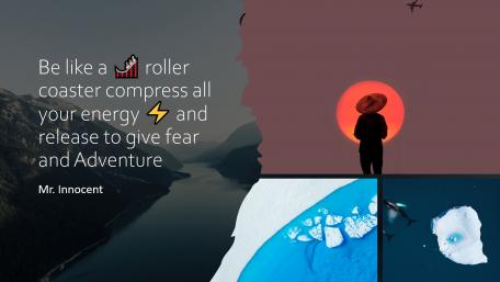 Be like a roller coaster compress all your energy and release to give fear and Adventure wallpaper