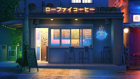 Lo-fi Cafe wallpaper