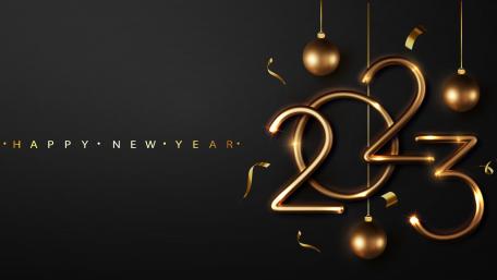 Golden Elegance for 2023 Celebrations wallpaper